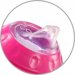 Поїлка-непроливайка з м'яким носиком BabyOno Natural nursing рожева 3+ 180 мл (1456/02) - мініатюра 4
