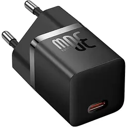 Мережевий зарядний пристрій Baseus GaN5 Fast Charger 1C 30W Black (CCGN070401) [105946]