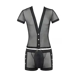 Сексуальний чоловічий сет Passion - 052 SET MICHAEL black, XXL\XXXL - мініатюра 3