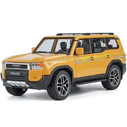 Масштабна модель Toyota Land Cruiser Prado J250 1:24, металева машинка, світло фар, звук двигуна, відкриваються двері