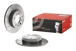 Диск гальмівний невентильований Seat Ibiza III-V, Toledo II-IV 93-25р Brembo (08.7165.75)