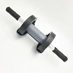 Колесо для преса гімнастичний ролик із поверненням подвійної дії з килимком Power Stretch Roller - мініатюра 7