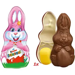 Фігурка Kinder Заєць з сюрпризом рожевий із молочного шоколаду 75 г - мініатюра 2