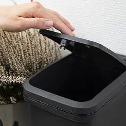 Відро для сміття MBM My Home з кришкою 6 л антрацит (BIN-04 6L ANTHRACITE) - мініатюра 8