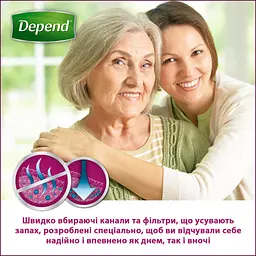 Підгузки для дорослих Depend Трусики для жінок S/M (5029053565309) - мініатюра 3