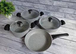 Набір посуду O.M.S. Collection 3105 Grey 7 предметів - мініатюра 3