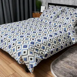 Комплект постільної білизни Moon&Star Дитячий 110x140 см наволочки 2x50x70 см Blue Mosaic Бязь Gold Люкс