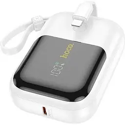 Портативна батарея Hoco Q20 Fountain 22.5W+PD20W 10000 mAh White - мініатюра 2