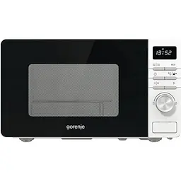 Мікрохвильова піч Gorenje, 20л, електр. управл., 800Вт, дисплей, білий