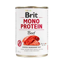 Вологий корм Brit Mono Protein Beef для собак з яловичиною 400 г (арт.100057/529766)