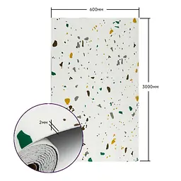 Самоклеюча стінова PET плитка Sticker Wall в рулоні 600х3000х2мм SW-00001695 - мініатюра 3