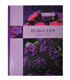 Книга обліку Boho Chic, А4, 96 арк., клітинка, офсет, тверда ламінована обкладинка, фіолетовий