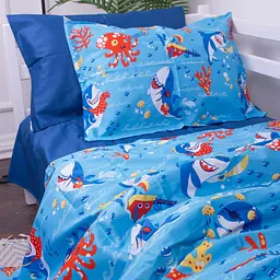 Комплект постільної білизни MirSon Kids Time 22-1314 Cerulean дитячий - мініатюра 2