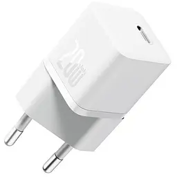 Мережевий зарядний пристрій Baseus GaN5 Fast Charger Xiaomini 1C 20W EU CCGN050102 White