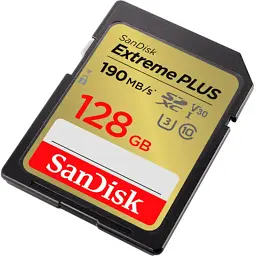 Карта пам'яті SanDisk 128GB SDXC class 10 UHS-I U3 4K Extreme Plus (SDSDXWA-128G-GNCIN) - мініатюра 3