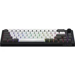 Клавіатура Hator Skyfall 65 Pro Aurum Vanila Silent RGB Wireless/Bluetooth/USB UA Grey/Black (HTK4160UA) - мініатюра 10