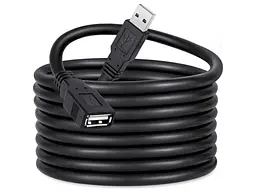 Кабель ColorWay USB2.0 AM/AF 1.8м Black (CW-CBUF076-BK) - мініатюра 3