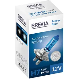 Галогенова лампа Brevia H7 12 V 55 W PX26d Power Blue CP  - мініатюра 2