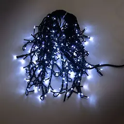 Гірлянда GarlandoPro Бахрома вулична 200 LED 12 м чорна, білий (12MBW) - мініатюра 10