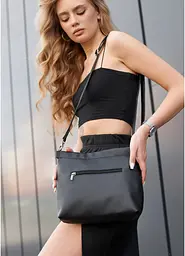 Сумка жіноча Sambag Rose чорна 27 х 25 х 5 см (94380001) - мініатюра 4