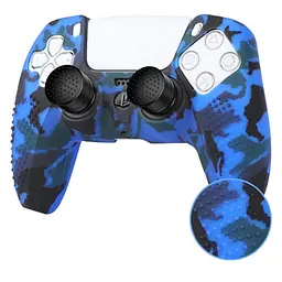 Чохол на геймпад Silicone Case для Sony DualSense Blue Camouflage [71181] - мініатюра 1