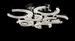 Світлодіодна люстра Splendid Ray L1654/4+4 LED (CH), білий, хром, 128 Вт, від 12-20 м² - мініатюра 2