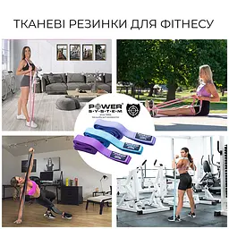 Набір тканинних резинок (3шт.) Power system 200х3,5 см fit0011650 - мініатюра 9