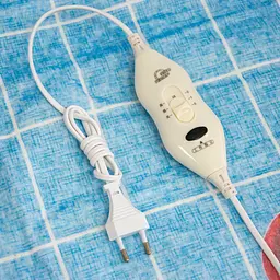Електричне простирадло двоспальне синє термопростирадло 150х113см 86W Electric Blanket - мініатюра 6