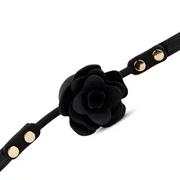 Кляп Black Rose Ball Gag чорний - мініатюра 5