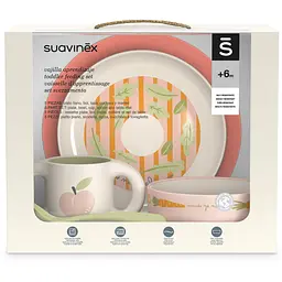 Набір посуду для годування Suavinex Go natural рожевий (300844/1) - мініатюра 3