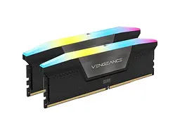 Пам'ять для настільних комп'ютерів Corsair 32 GB (2x16GB) DDR5 6000 MHz Vengeance RGB Black (CMH32GX5M2B6000C38)