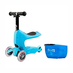 Самокат Micro Mini2go Deluxe Plus блакитний (MMD034) - мініатюра 7