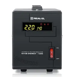 Стабілізатор REAL-EL Stab Energy-500 Чорний