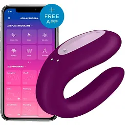 Смарт-вібратор для пар Satisfyer Double Joy Violet SO3899 [95342] - мініатюра 2