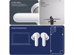 Наушники TWS CMF by Nothing Buds 2 Plus Light Grey (A10600105) - миниатюра 4