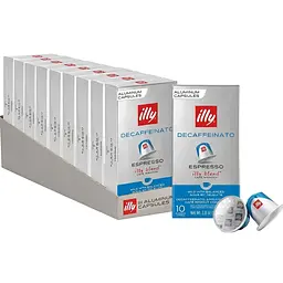 Набір кави у капсулах Nespresso ILLY Espresso Decaffeinato 100 шт