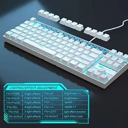 Клавіатура MageGee MK-Star Blue Switch White (6971969720268-UA) - мініатюра 7