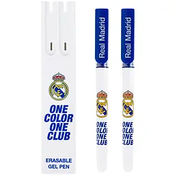 Ручка гелева Kite Real Madrid Пиши-стирай 2 шт. у пеналі RL синя (RL26-069)