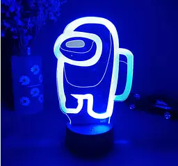 Нічник-світильник 3DАмонг Ас 3DTOYSLAMP 20х10 см osv0001144