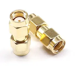 SMA перехідник коннектор з RP-SMA male на RP-SMA male без штирків з 2-х сторін (100935) - мініатюра 2