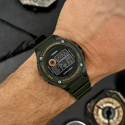 Чоловічий годинник Casio W-216H-3B Темно-Зелений ( AT1141-0120 ) - мініатюра 4