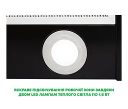 Витяжка INTERLINE DELI BL A/60/2/T - мініатюра 7
