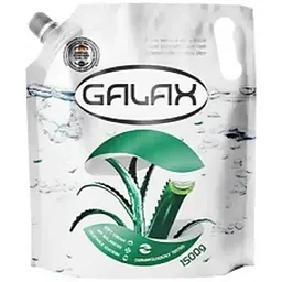 Мило рідке GALAX 1,5л Антибактеріальне з алое вера, 1.5кг Doypack