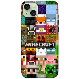 Чохол Demsky Minecraft collage для Apple iPhone 15 Plus (6.7)