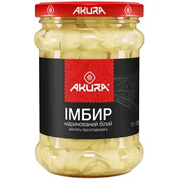 Імбир маринований Akura білий 230 г