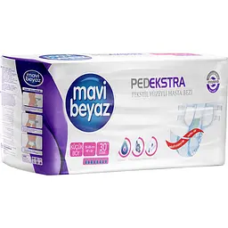 Підгузки для дорослих Mavi Beyaz Pedekstra S (50-85 см) для чоловіків і жінок універсальні 30 шт.