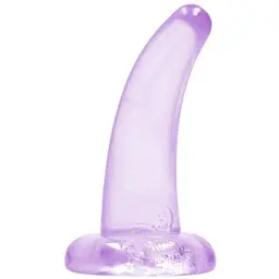Фалоімітатор Realrock Crystal Clear Dildo 5" 11.5 см фіолетовий