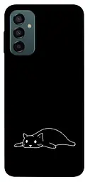 TPU чехол Demsky Lazy cat для Samsung Galaxy M23 5G