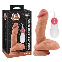 Вібратор Chisa Didi Extreal Sensual Controller 18.5 см тілесний - мініатюра 2