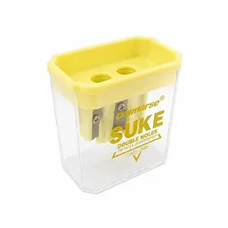 Подвійна точилка для олівців із контейнером Bambi DMS-096(Yellow)